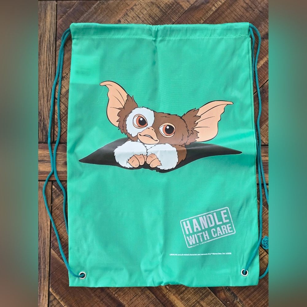 Loot Crate Green Gizmo Drawstring Backpack